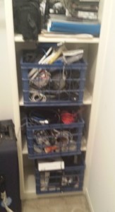 My "electronic junk" closet.